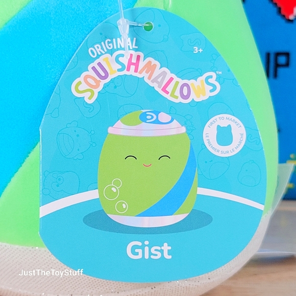 Squishmallow Gist the Soda PoP Can 7" UltraSoft Stuffed Neon Food Squad Plush - Picture 6 of 7